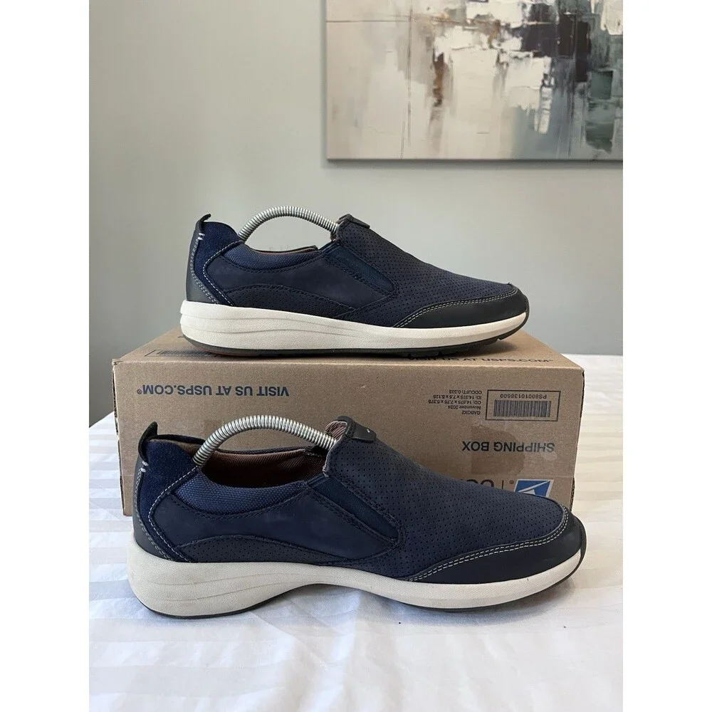 Clarks Wavewalk Unstructured Loafers Men’s 10.5 M Un Trail Step Blue Ortholite